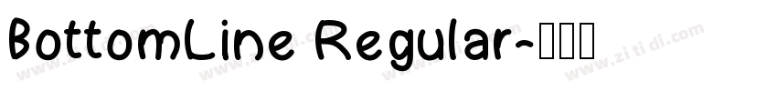BottomLine Regular字体转换